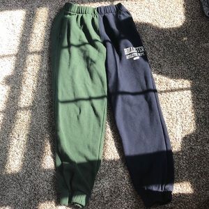 hollister multi colored sweats